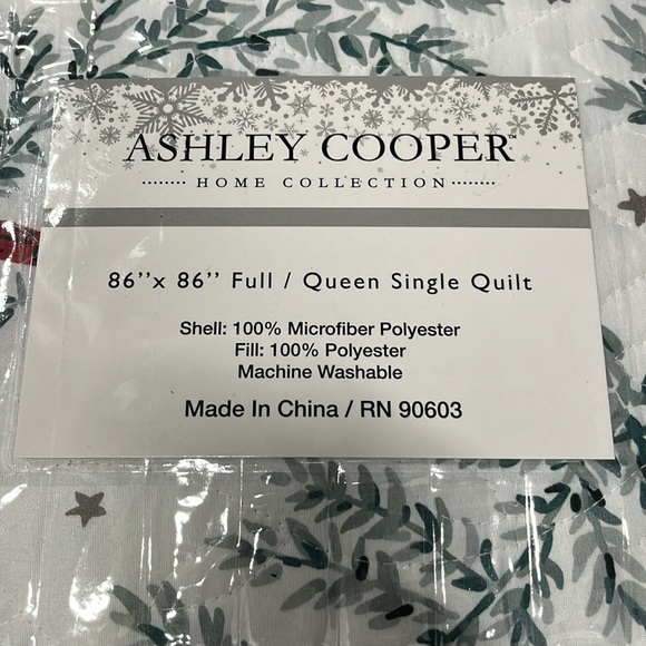 NEW Ashley Cooper full/queen single quilt with cardinals - Picture 2 of 3